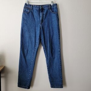 Lucy & Yak Organic Cotton Dana Mom Jeans Denim Pants Mid Wash Blue
